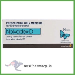 Image showing Nolvadex-D (Tamoxifen) Tablets used for educational and research illustration of estrogen receptor modulation and pharmacological mechanisms.