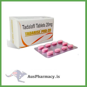 Image showing Tadarise Pro-20 (Cialis 20mg) educational tablets used in academic demonstrations of PDE5 inhibition and endothelial nitric oxide pathways.